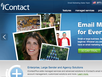 photo of the website for iContact