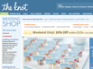 photo of the website for The Knot Wedding Shop