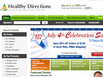 photo of the website for Healthy Directions
