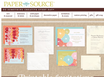 photo of the website for Paper Source