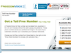 photo of the website for FreedomVoice