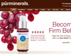 photo of the website for Astral Brands - Pür Minerals