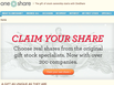 photo of the website for OneShare.com