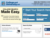 photo of the website for College and University
