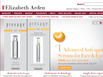 photo of the website for Elizabeth Arden