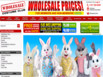 photo of the website for Wholesale Costume Club