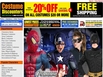 photo of the website for CostumeDiscounters.com