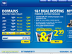 photo of the website for 1&1 Internet Web Hosting and Domain Name Sales