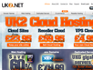 photo of the website for UK2NET web hosting