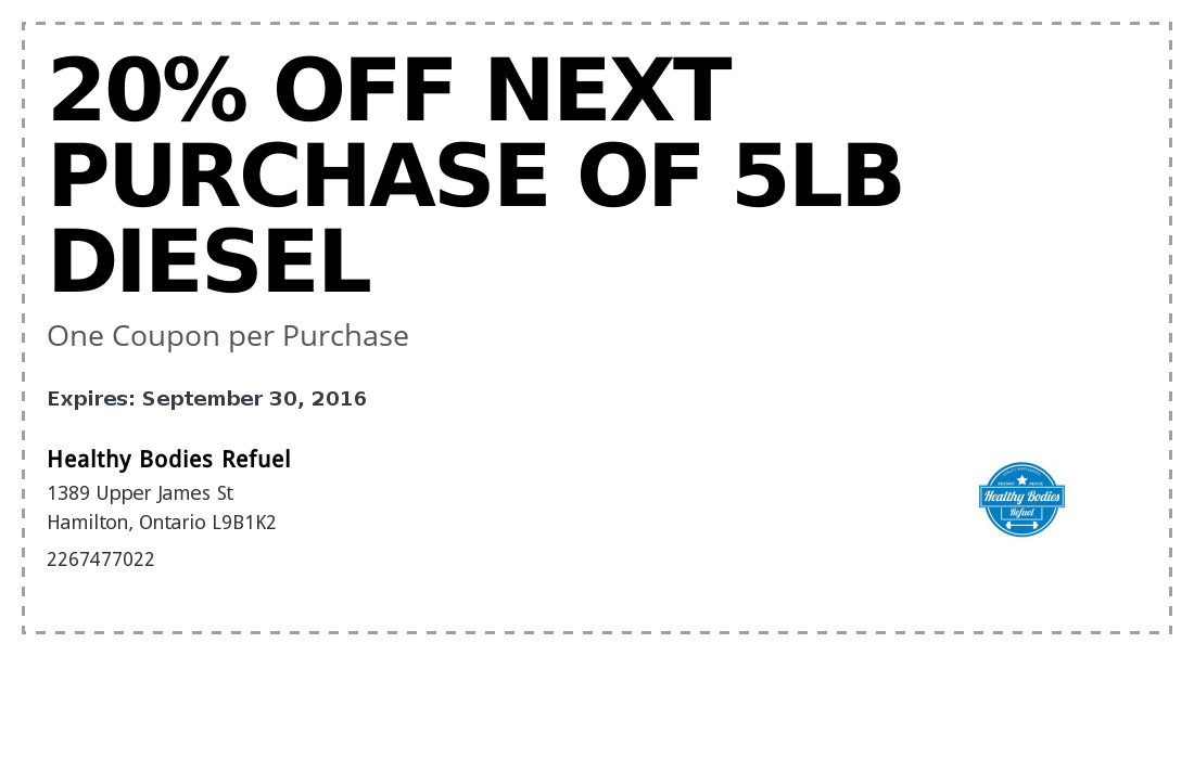Healthy Bodies Refuel coupon 20 off Next Purchase of 5... Couponler