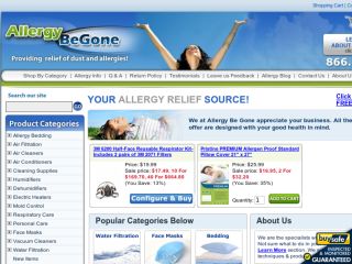 Shop at allergybegone.com