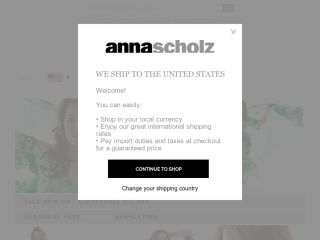 Shop at annascholz.com