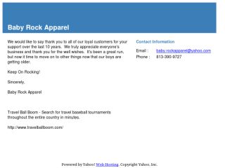 Shop at babyrockapparel.com
