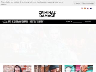 Shop at criminaldamage.co.uk