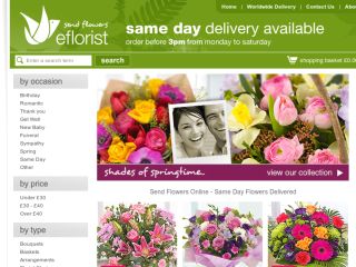 Shop at eflorist.co.uk