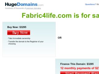 Shop at fabric4life.com