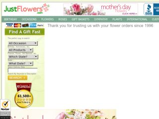 Shop at justflowers.com