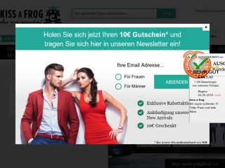 Shop at kissafrog.de
