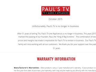 Shop at paulstv.com
