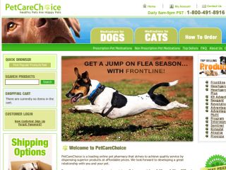 Shop at petcarechoice.com
