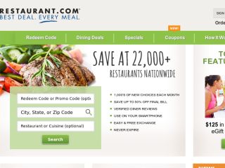 Shop at restaurant.com