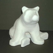 Bear - Stylized - Souvenir Size & Table Top Sitting | Fiberglass Animal