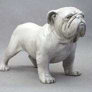 Dog - Bulldog - Table Top & Souvenir Size  | Fiberglass Animal