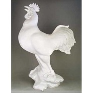Bird - Rooster on Rock - Large & Oversize | Fiberglass Animal