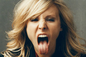 Kristen Bell is Aggressive!