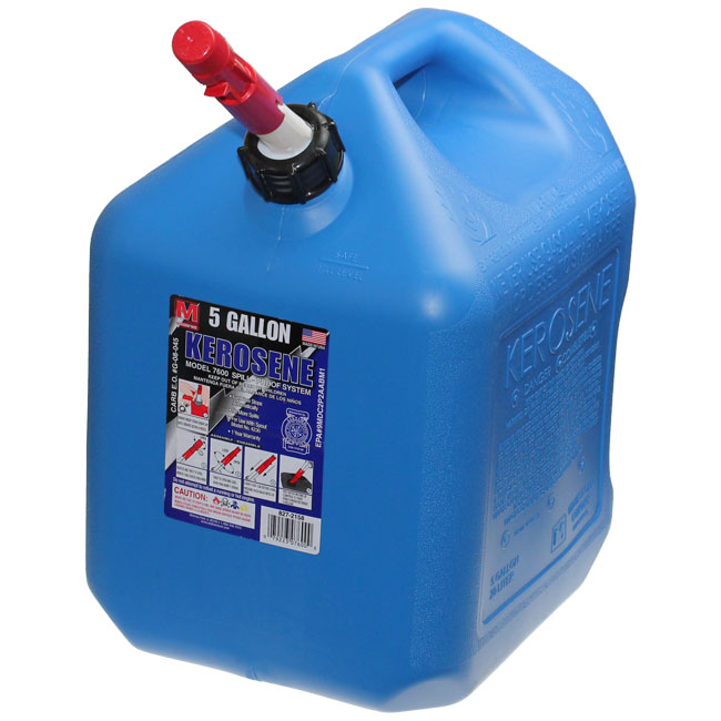 Midwest Can 5 Gallon Blue Kerosene Container w/ Nonspill Spout