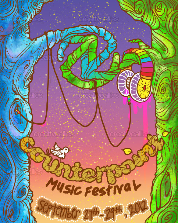 Design a Poster for CounterPoint Music Festival Creative Allies