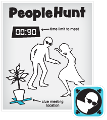 PeopleHunt iphone application, game for networking in crowds, people discovery