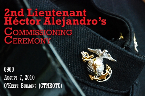 Hector Alejandro's Commissioning Ceremony 