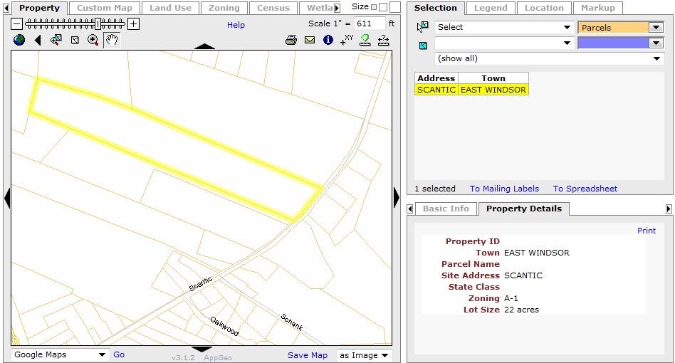 0 (South of 316) Scantic Road, East Windsor (Central Valley) Historic