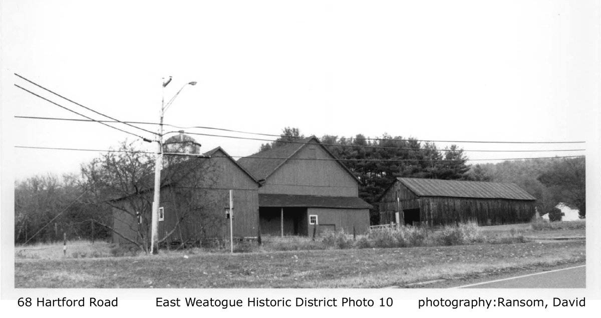 68 Hartford Road (Rte 185), Simsbury (Central Valley) Historic Barns
