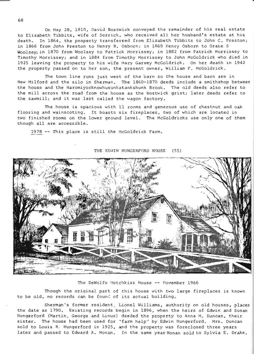 The McGoldrick Farm (Part 1 of 2) (109 Church Road, Sherman (Northwest Highlands)) Historic