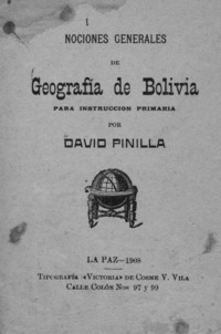 Nociones generales de geografía de Bolivia