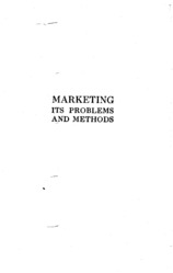 Marketing: its problems and methods