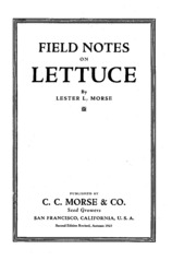 Field notes on lettuce