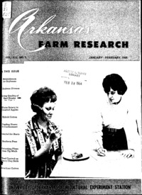 Volume XIII, Number 1: Arkansas farm research
