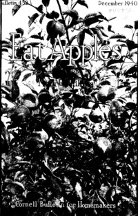 Number 452, Edition Cornell Bulletin for Homemakers - Eat Apples: Cornell extension bulletin