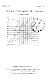 Number 216 - The New York System of Taxation: Cornell extension bulletin