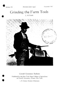 Number 378, Edition Revised - Grinding the Farm Tools: Cornell extension bulletin