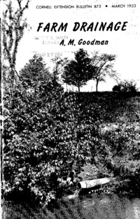 Number 875 - Farm Drainage: Cornell extension bulletin