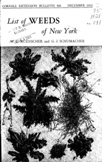 Number 891 - List of Weeds of New York: Cornell extension bulletin