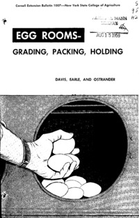 Number 1007 - Egg Rooms--Grading, Packing, Holding: Cornell extension bulletin