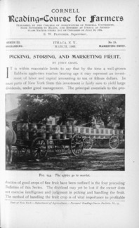 Series 3, Number 15 - Picking, Storing, and Marketing Fruit: Cornell reading-course for farmers