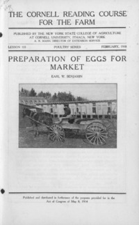 Number 133 - Preparation of Eggs for Market: Cornell reading course for the farm