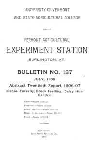 Number 137: Annual report