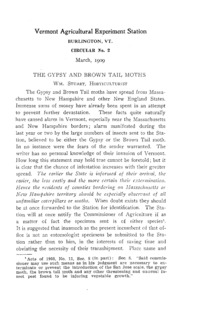 Series Circular, Number 2 - The Gypsy and Brown Tail Moths: Annual report